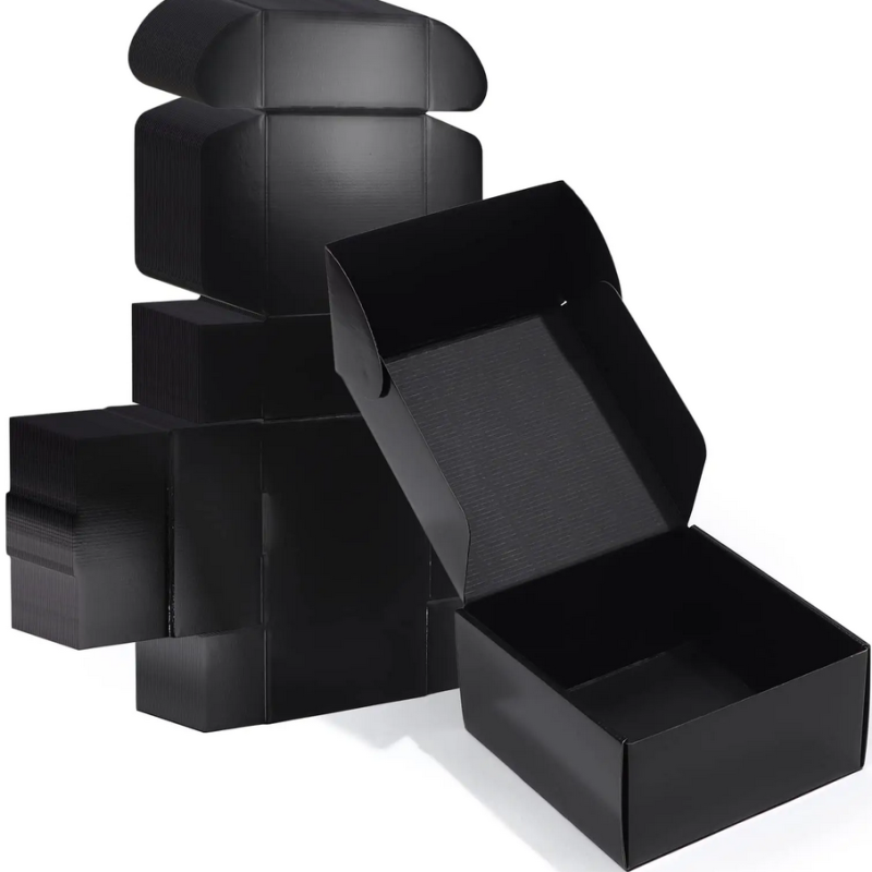 Wholesale customized fold 1shipping boxes custom logo paper packaging box corrugated black mailer boxes for perfume gift