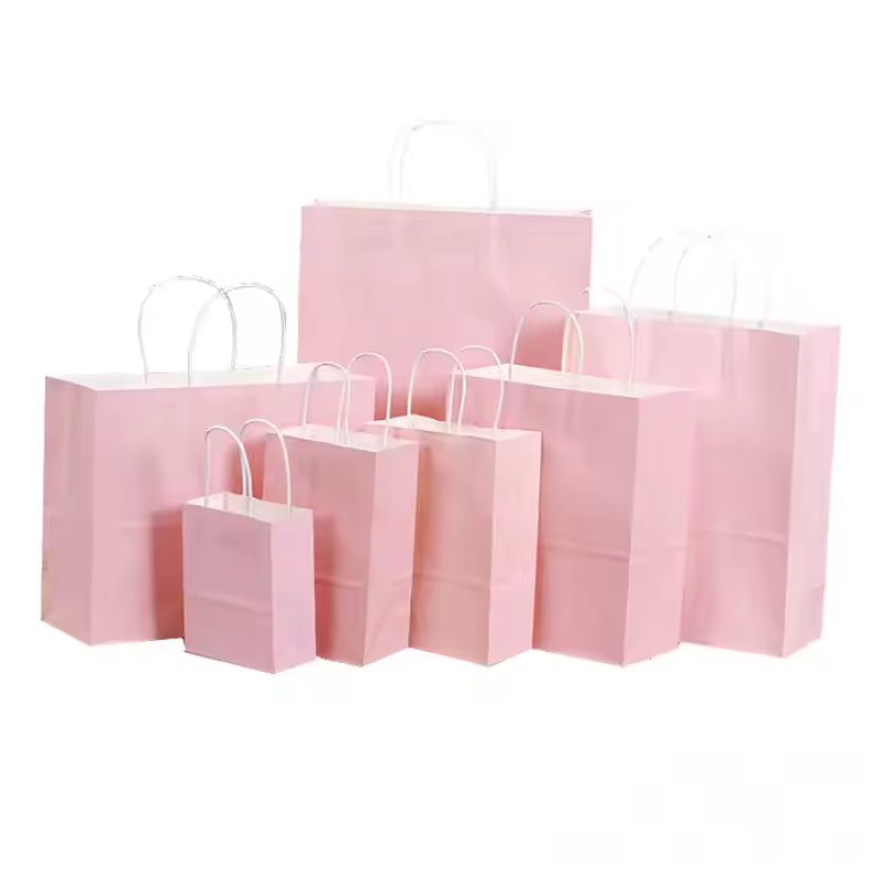 pink shopping bag