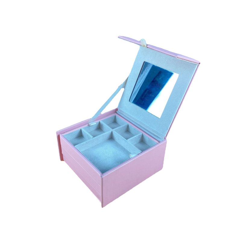 pink velvet jewelry box